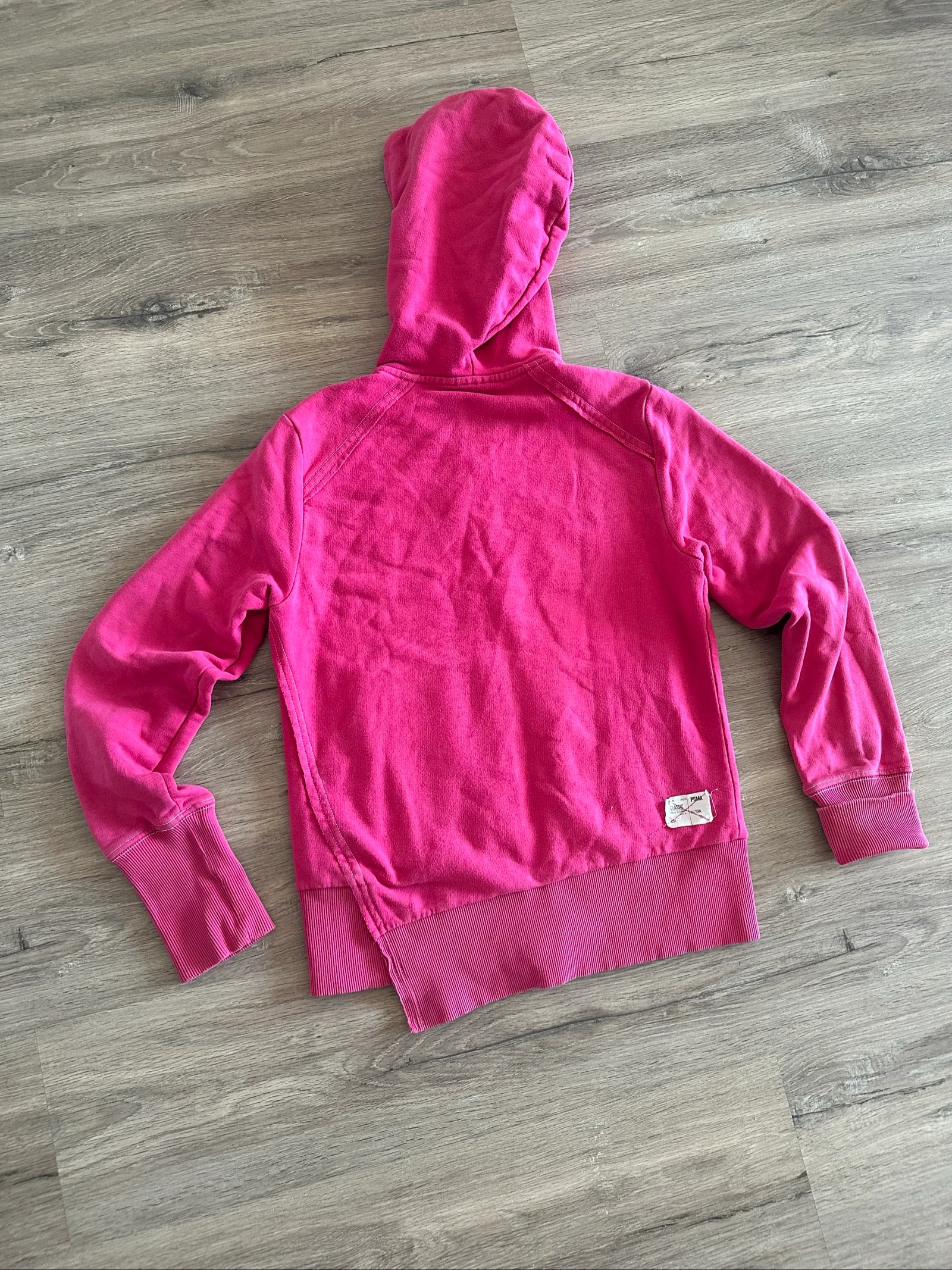 Sweat à capuche et fermeture éclair Puma Rose fuchsia pour femme Taille S | Y2K – photo 6